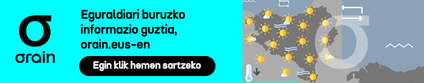 Eguraldiari buruzko informazio guztia, orain.eus-en